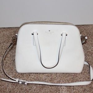 Kate Spade white satchel bag